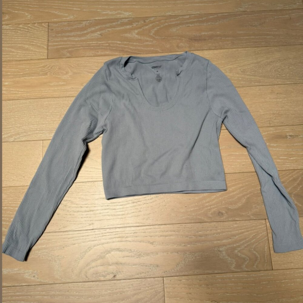 PacSun Contour Workout Top (Gray) - Size Medium
